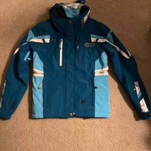 Spyder Black and Teal Jacket